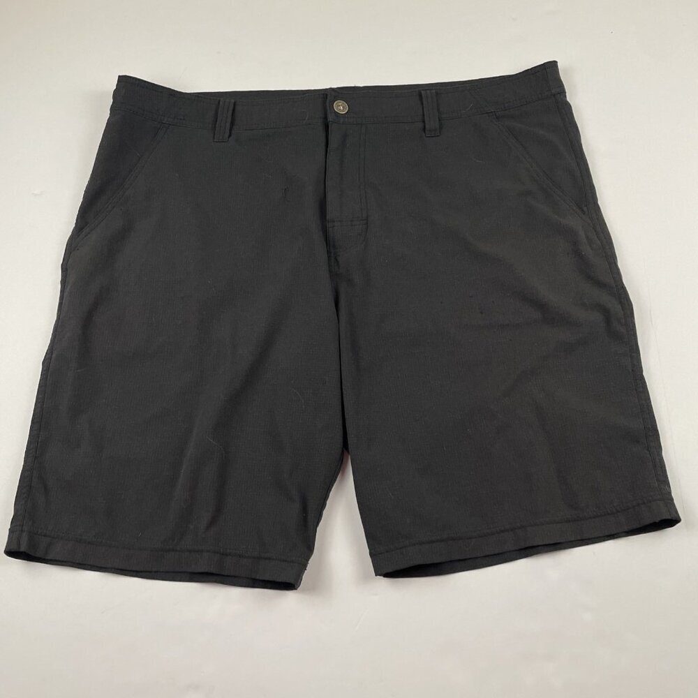 Prana Breathe Shorts Men's 40 Drawstring Hybrid Gorpcore Hiking Black